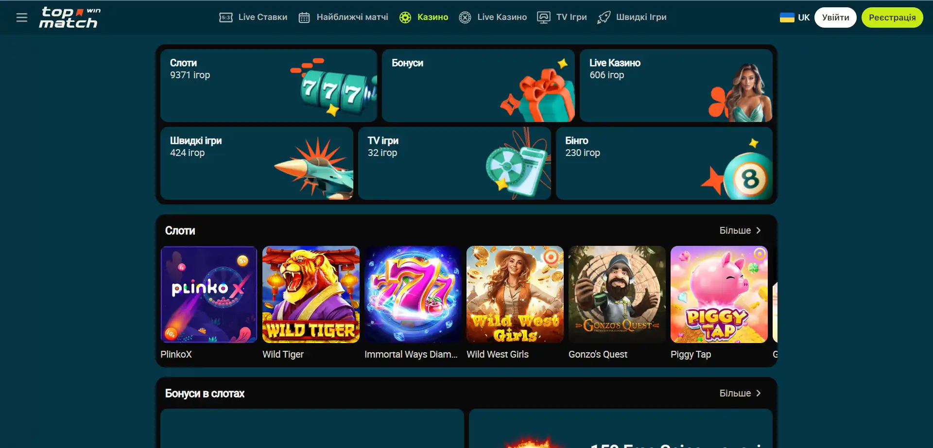 Програми лояльності casino topmatch